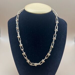 Gold dipped U link chain necklace